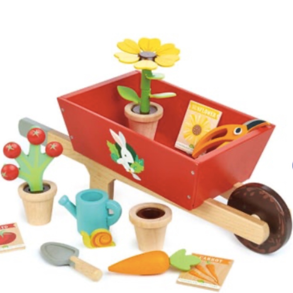 TENDER LEAF TOYS  Garden Wheelbarrow Set